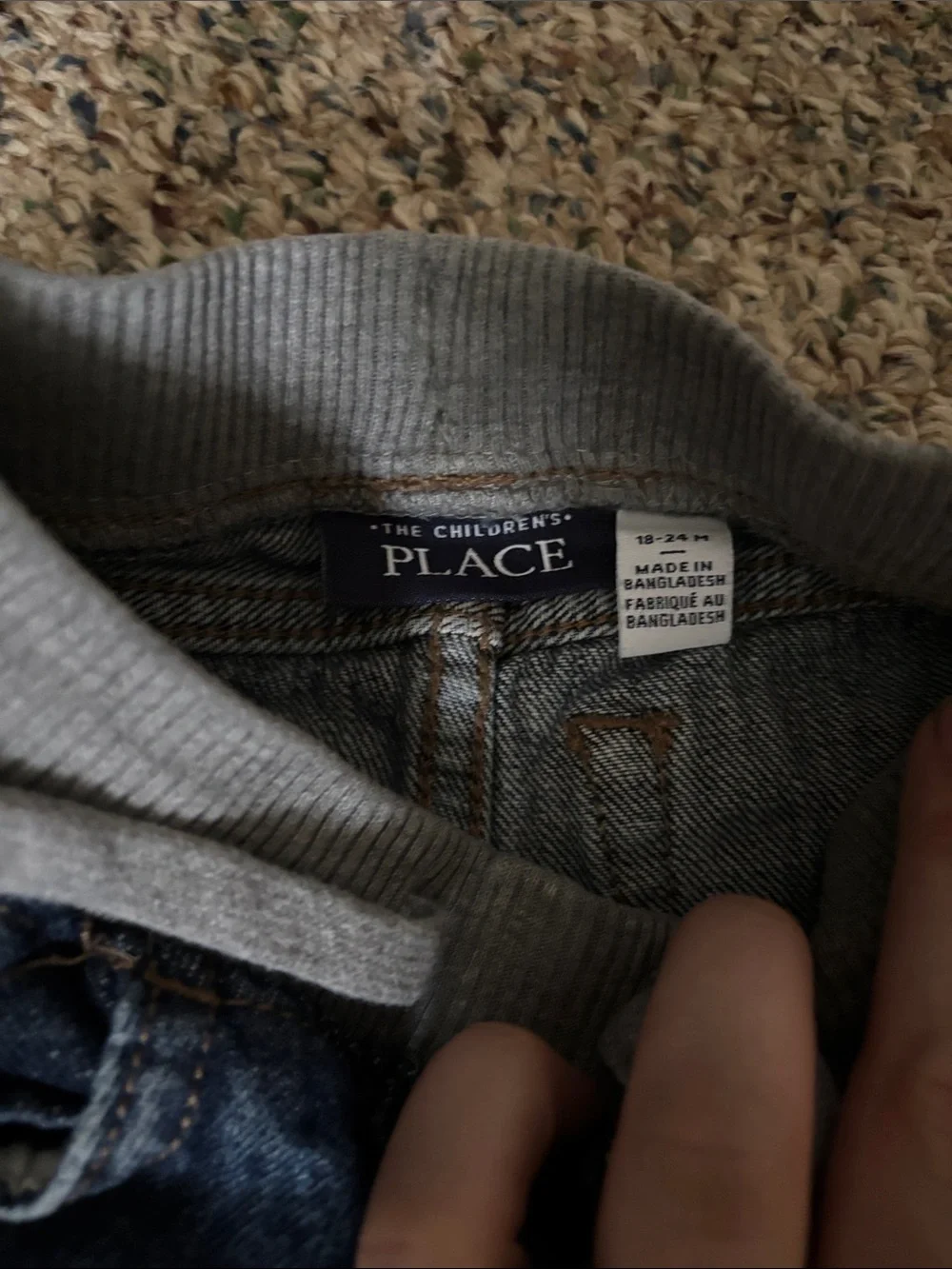 The Children's Place Dark Blue Denim Jeans Set
